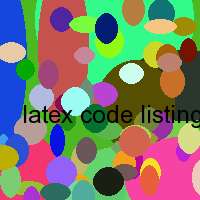 latex code listings